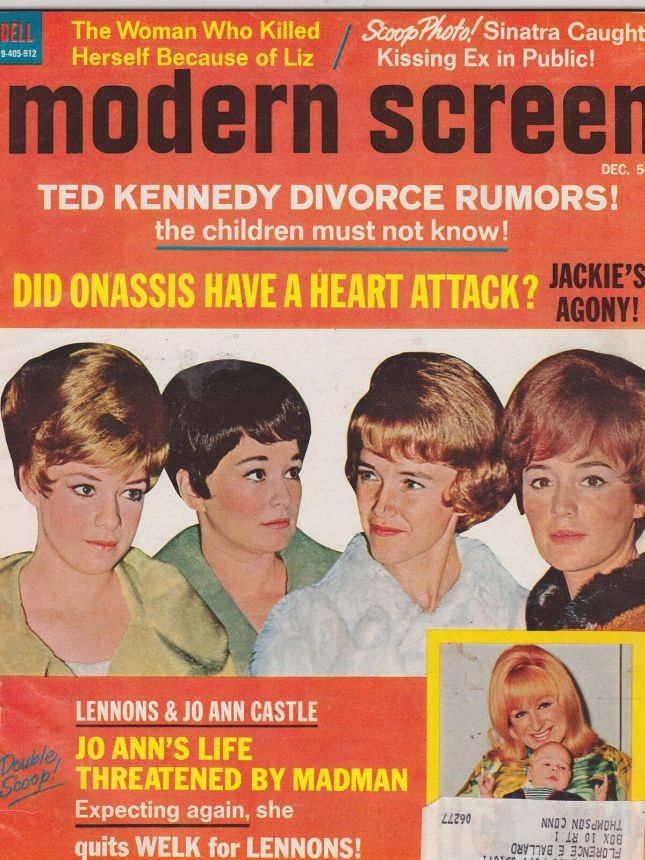 MODERN SCREEN magazine side cover Issue 469 December 1969